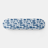 Delft Blue Skateboard (Horizontal)