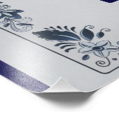 Delft blue tile Eastern Gate in Delft Fotodruck (Ecke)