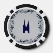 Delft blue tile Eastern Gate in Delft Pokerchips (Rückseite)