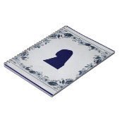 Delft Blue tile Girl mit Pearl Earring Notizblock (Linke Seite)