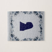 Delft Blue tile Girl mit Pearl Earring Puzzle (Horizontal)