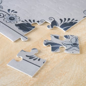 Delft Blue tile Girl mit Pearl Earring Puzzle (Seite)