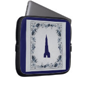 Delft blue tile New Church in Delft Laptopschutzhülle (Vorne Rechts)