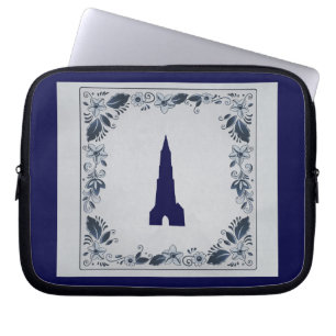 Delft blue tile New Church in Delft Laptopschutzhülle