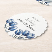 Delft Blue Tulip, custom Untersetzer (angewinkelt)