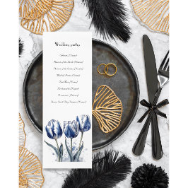Delft Blue Tulip Wedding Program