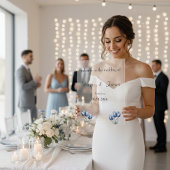 Delft Blue Tulip Wedding Program Acrylschild