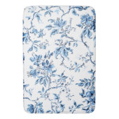 Delft Blue und White Floral Badematte (Vorderseite Vertikal)