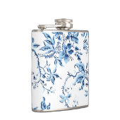 Delft Blue und White Floral Flachmann (Rechts)