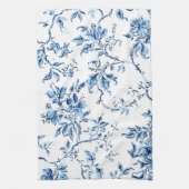 Delft Blue und White Floral Geschirrtuch (Vertikal)