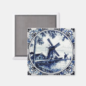 Delft Blue Vintage Magnet (Vorderseite/Rückseite)