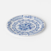 Delft Blue White Dutch Inspiriert Pappteller (Schrägansicht)