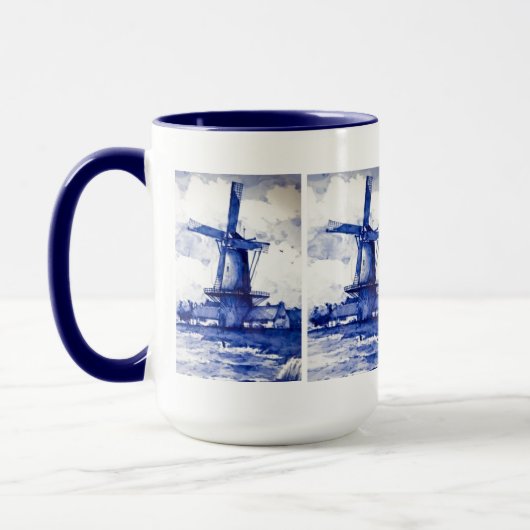 Delft Blue Windmill Tasse (Links)