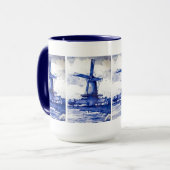Delft Blue Windmill Tasse (Vorderseite Links)