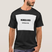Delft-Code im Schwarzen T-Shirt (Vorderseite)