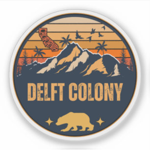 Delft Colony, Kalifornien Aufkleber