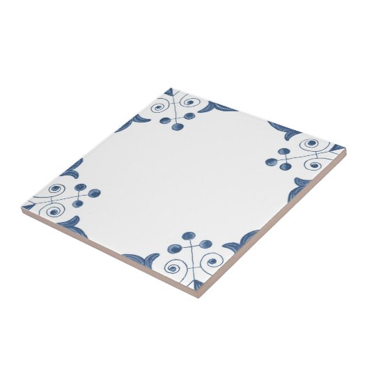 Delft-Fliese mit Rolle-Ecken Fliese (Seite)