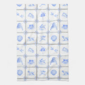 Delft-Fliese Teatowel Geschirrtuch (Vertikal)
