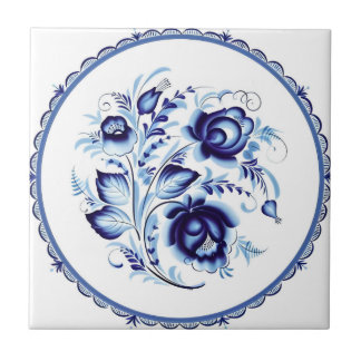 Delft Fliesen Reproduktionen Luxus blauen Blumen