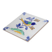 Delft Fliesen Reproduktionen Textur Vogel (Seite)