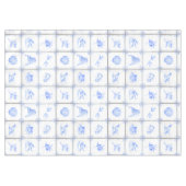 Delft-Fliesen-Tischdecke Tischdecke (Vorderseite (Horizontal))