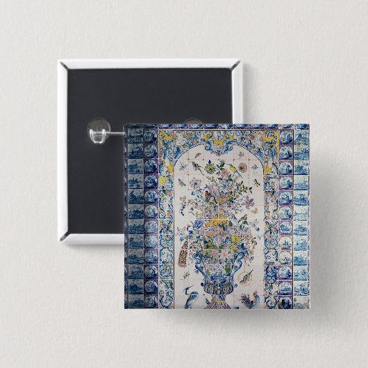 Delft-Fliesenplatte vom Badezimmer Button (Vorne & Hinten)