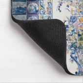 Delft-Fliesenplatte vom Badezimmer Mousepad (Ecke)