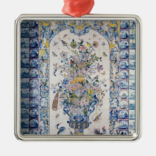 Delft-Fliesenplatte vom Badezimmer Ornament Aus Metall (Vorne)