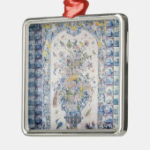Delft-Fliesenplatte vom Badezimmer Ornament Aus Metall (Links)