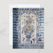 Delft-Fliesenplatte vom Badezimmer Postkarte (Vorne/Hinten)