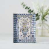 Delft-Fliesenplatte vom Badezimmer Postkarte (Stehend Vorderseite)