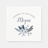 Delft Floral Baby oder Brautparty Serviette (Vorderseite)