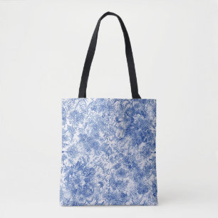 Delft Floral Tapestes - Tote Bag Tasche