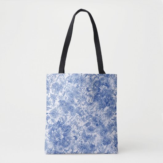 Delft Floral Tapestes - Tote Bag Tasche (Vorderseite)