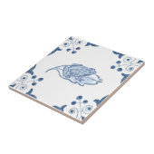 Delft-Frosch-Fliese mit Rolle-Ecken Fliese (Seite)