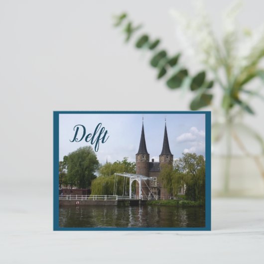 Delft Gate (Oostpoort) Postkarte (Stehend Vorderseite)
