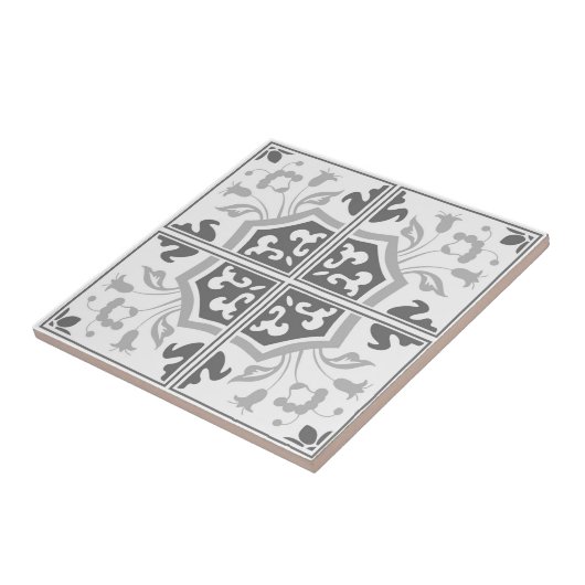 Delft grau dekorative Keramik Tile Fliese (Seite)