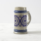 Delft Inspiriert Art Stein Bierglas (VorderseiteRechts)