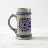 Delft Inspiriert Art Stein Bierglas (Links)