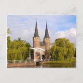 Delft, Kanäle und Gateway Postkarte (Vorderseite)