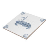 Delft-Krabben-Fliese mit Muschel-Ecken Fliese (Seite)