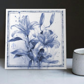 Delft Lily Wall Decke Jugendstil Fliese