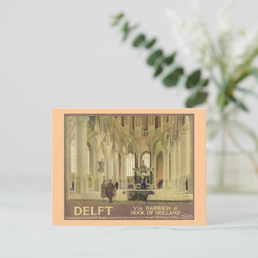 Delft LNER Poster Postkarte (Stehend Vorderseite)