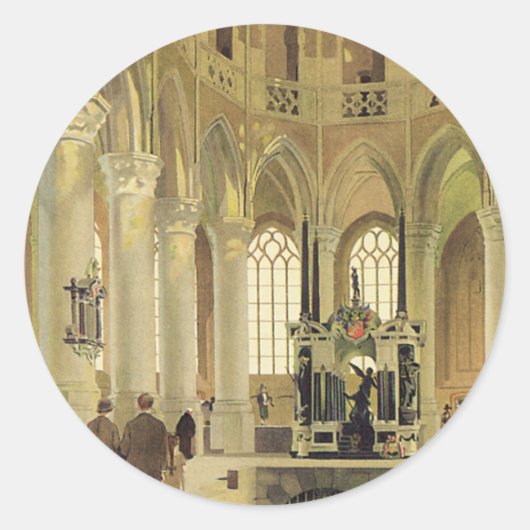 Delft LNER Poster Runder Aufkleber (Vorderseite)