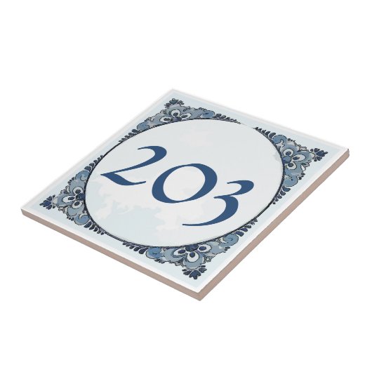 Delft look Tile, House Numbers, Change number Fliese (Seite)