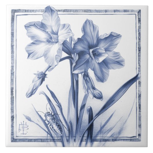 Delft Narcisse Wine tasting in der Fattoria Moncuc Fliese (Vorderseite)