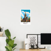 Delft Netherlands Travel Print Poster (Heimbüro)