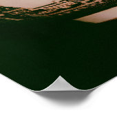 Delft-Platte mit Blick auf den Tower of London Poster (Ecke)