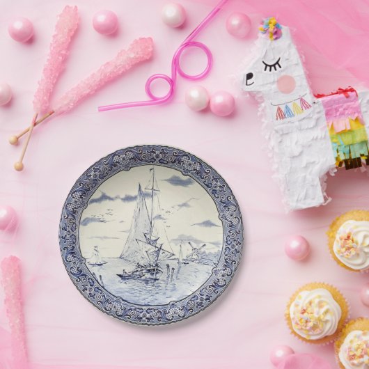 DELFT SAILBOATS UND WINDMILLS PAPPTELLER (Party)