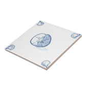 Delft-Sand-Dollar-Fliese mit Muschel-Ecken Fliese (Seite)